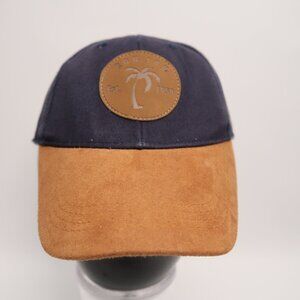 Ron Jon Surf Shop Snapback Trucker Hat Blue Brown Baseball Cap Palm Tree